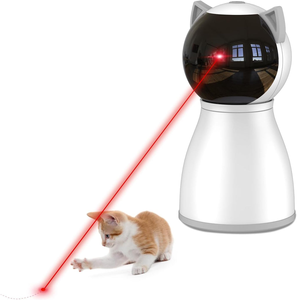 Laser Cat Toys for Indoor Cats,The 4th Generation Real Random Trajectory Motion Activated Rechargeable Automatic Cat Laser Toy,Interactive Cat Toys for Bored Indoor Adult Cats/Kittens/Dogs