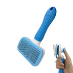 Pet Cleaning Deshedding Brush,Pet Hair Removal Brush for Shedding Massaging Grooming for Small Dogs,Cats,Rabbits(blue)