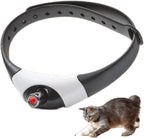 Wearable Automatic Cat Collar Laser Toy with Red Light, Interactive Cat Laser Toys for Indoor Cats, Rechargeable Electric Laser Collar Toy for Kitten