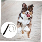 1Pc Stainless Steel Dog Leash Flat Chain Traction Rope for Pets Durable Comfortable Pet Hauling Cable for Walking and Training