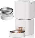 5L Automatic Cat Feeder,  Control Auto Dog Feeder, Timed Cat Dry Food Dispenser, Automatic Pet Feeders Dual Power Supply, Timed Pet Food Dispenser for Cats and Small Dogs(Not for Remote Control)