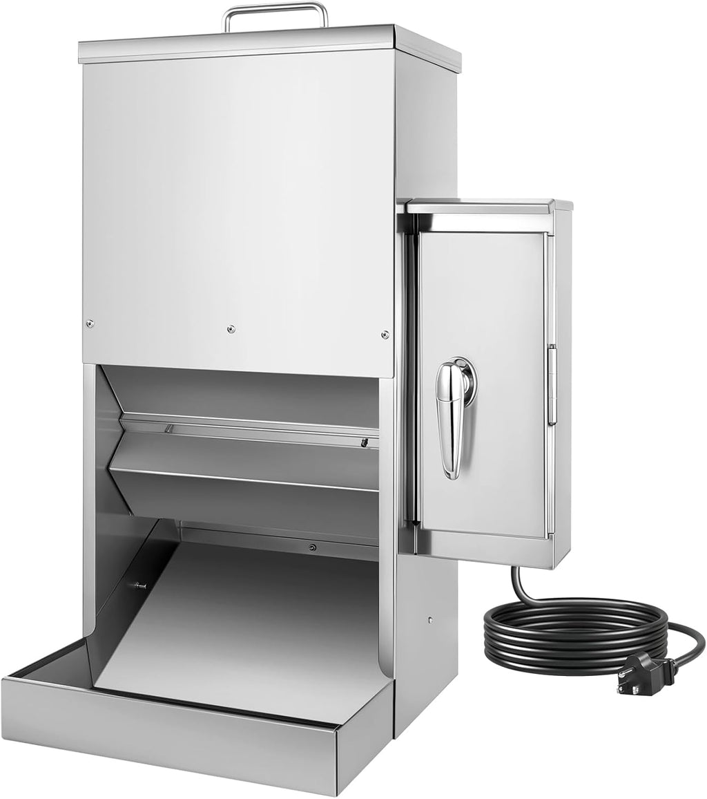 16L Large Automatic Dog Feeder with Timer, Stainless Steel Pet Food Dispenser W/Programmable Feeding Schedule for Large Breed Dogs or Cats