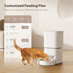 5L Automatic Cat Feeder,  Control Auto Dog Feeder, Timed Cat Dry Food Dispenser, Automatic Pet Feeders Dual Power Supply, Timed Pet Food Dispenser for Cats and Small Dogs(Not for Remote Control)