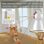 Laser Cat Toys for Indoor Cats,The 4th Generation Real Random Trajectory Motion Activated Rechargeable Automatic Cat Laser Toy,Interactive Cat Toys for Bored Indoor Adult Cats/Kittens/Dogs