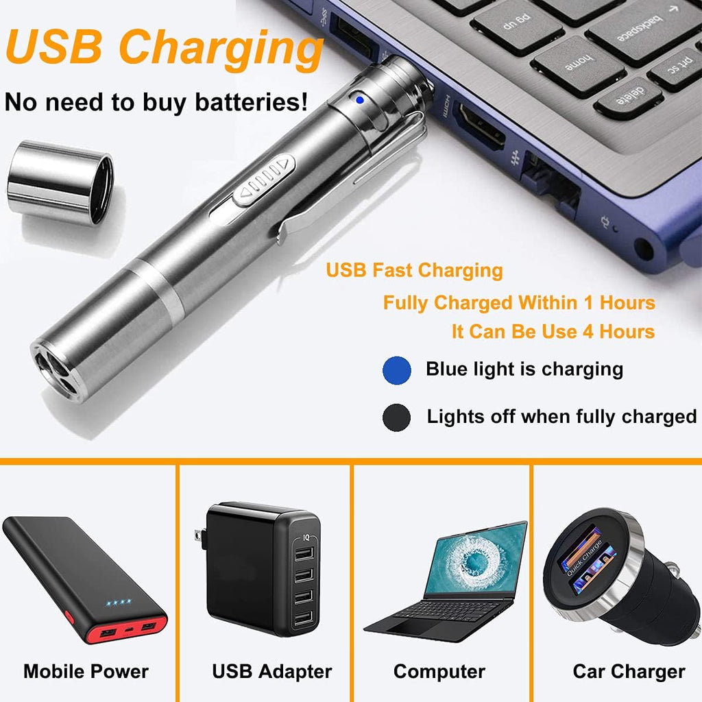 Laser Pointer Cat Toys for Indoor, Rechargeable, 7 Adjustable Wand Red Light Pet Interactive Cat Mouse Toys to Keep Busyfor Kitten Dog Chase Play ﻿