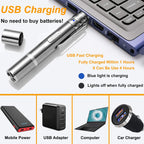 Laser Pointer Cat Toys for Indoor, Rechargeable, 7 Adjustable Wand Red Light Pet Interactive Cat Mouse Toys to Keep Busyfor Kitten Dog Chase Play ﻿